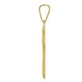 thumbnail image 2 of 14k Yellow Gold Diamond-cut Budded Cross Pendant Charm, 2 of 4