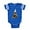Royal Blue, variant on CafePress - Wirehaired Dachshund Party - Cute Infant Baby Football Bodysuit