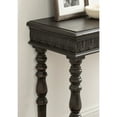 thumbnail image 3 of Kate and Laurel Patresa Traditional Carved Wood Console Table, 36 x 30 x 14, Dark Mocha, Decorative Rectangle Entryway Table with Wooden Carving Details and Turned Legs, 3 of 10