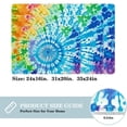 thumbnail image 2 of Tie Dye Polyester Indoor Mat Office Floor Mat Non-Slip Machine Washable, 2 of 6