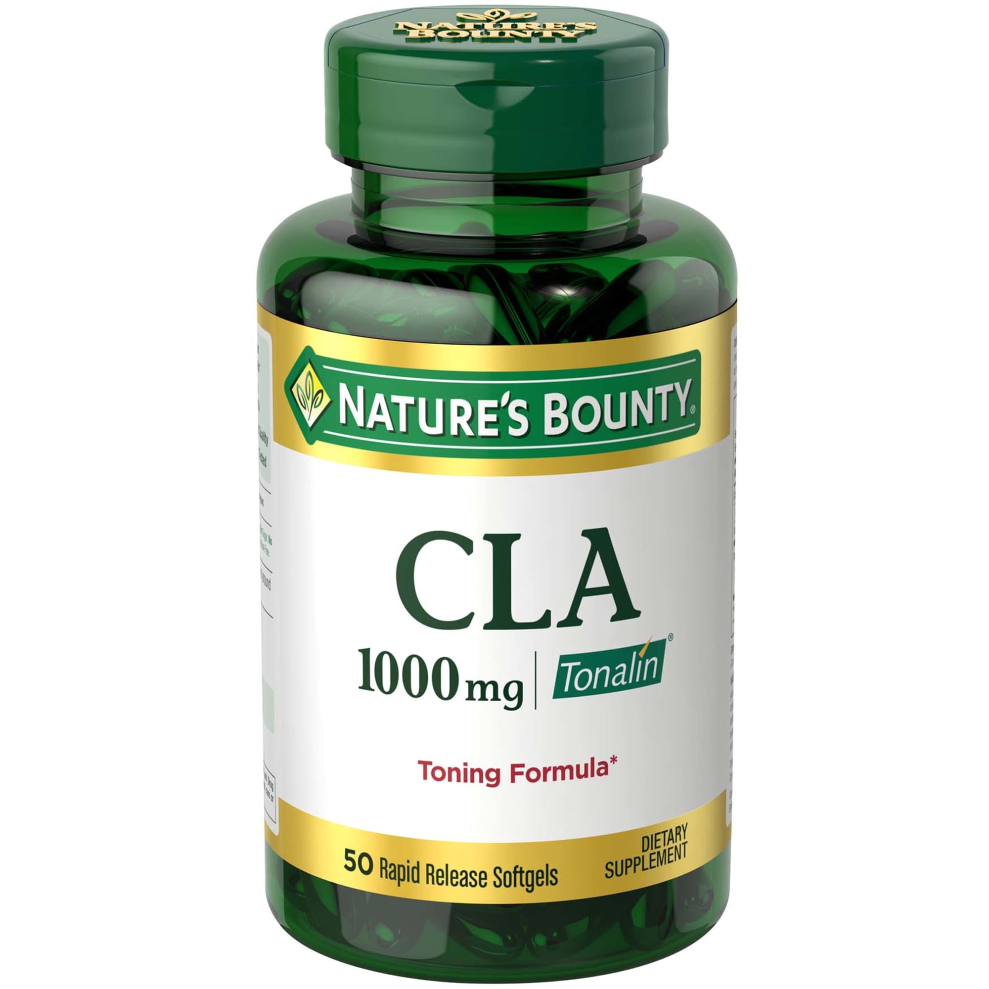 Nature's Bounty CLA Tonalin Softgels, 1000 Mg, 50 Ct