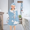 thumbnail image 4 of Cute Rabbit Strawberry Kids Hooded Beach Towel Baby Bath Poncho Towels with Hood Absorbent 50"x23.5" for Pool Swimming, 4 of 7