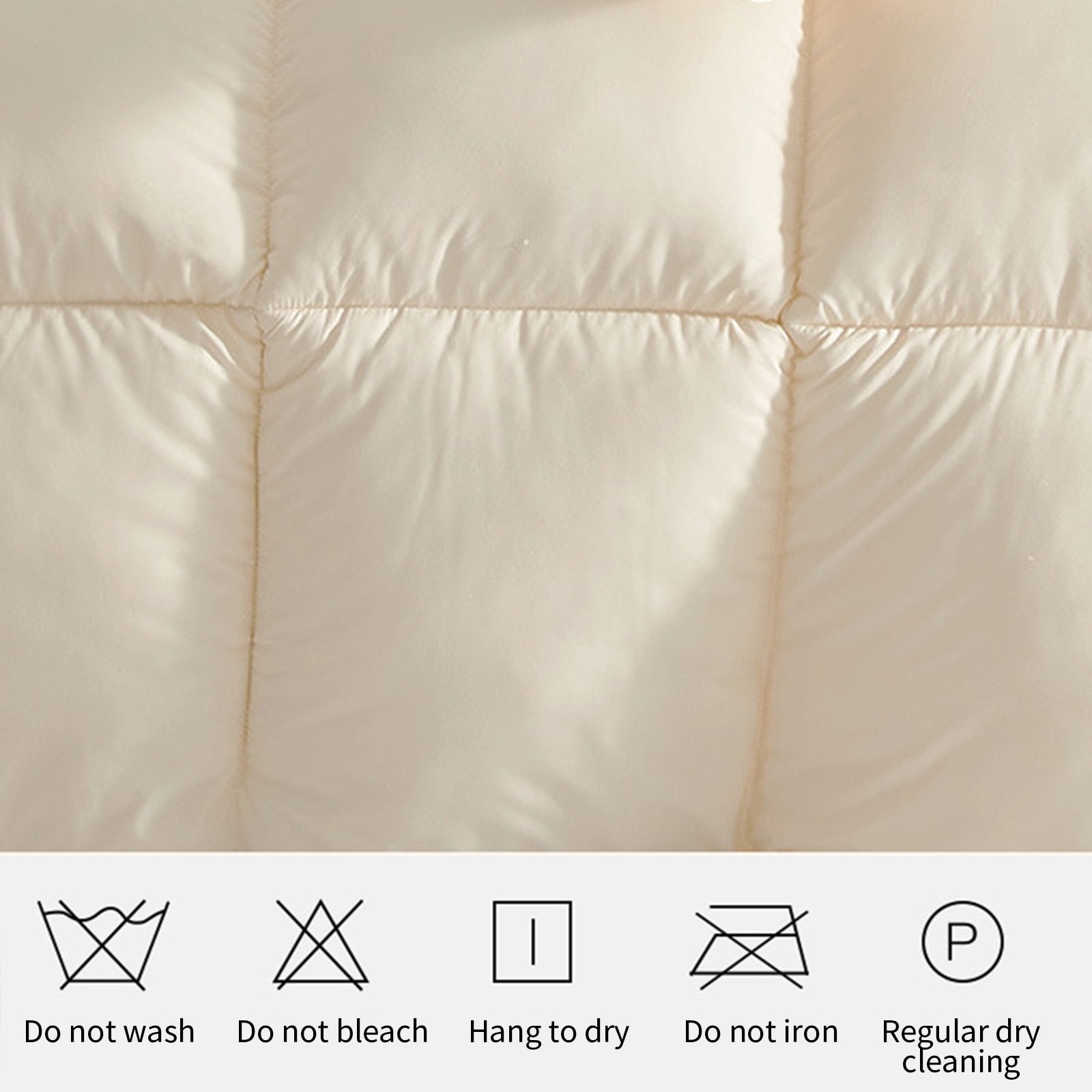 Kezqiaxn Full Size Comforter, 78.7x59In Comforter Duvet Insert, All Season Quilted Down Alternatives, Hotel Luxury Soft, Skin-friendly Machine Washable Reversible Quilted with Corner Tabs Beige