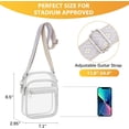 thumbnail image 3 of Clear Purses for Women Stadium Approved Clear Bags Small Crossbody Bags Trendy for Concerts Sports, 3 of 8