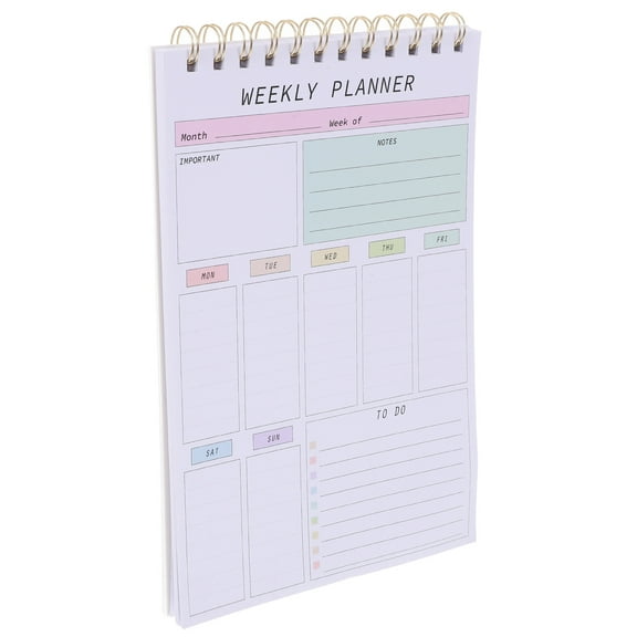 Weekly Planner Notebook Homework Planner Weekly Planner Undated Weekly Planner Notebook Work Planner Weekly Schedule Home Weekly Notepad