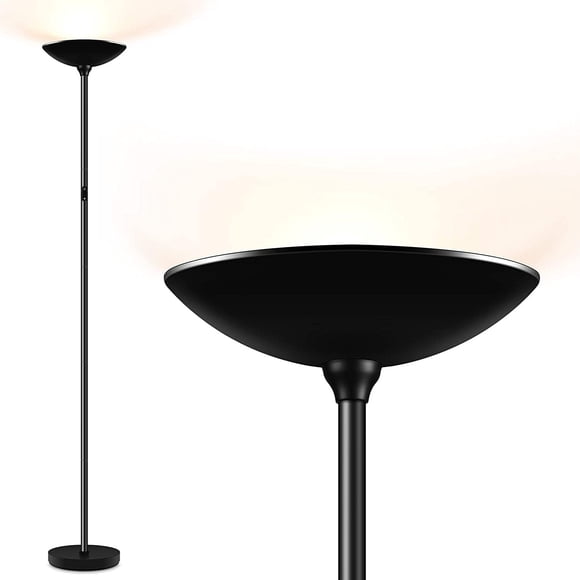 BoostArea Lampe sur Pied/lampe sur Pied, Lampe Torchère DEL 20 W 2000 Lm, Gradation Continue, Commande Tactile, Lumière du Jour 3000 K, Durée de Vie 50000 H pour Salon