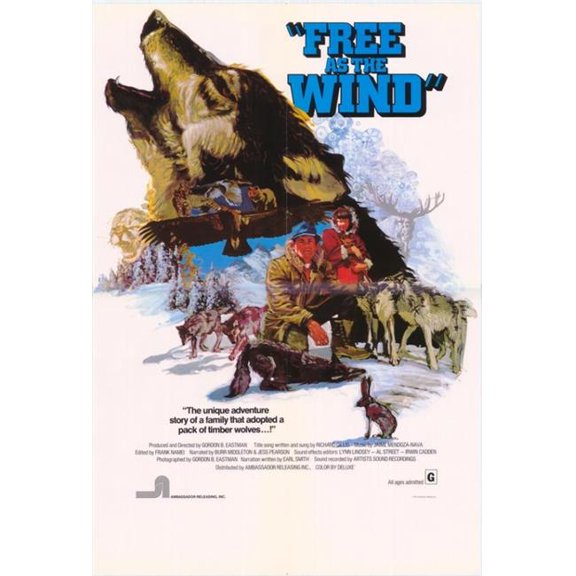 Free as the Wind Movie Poster - 27 x 40 in.