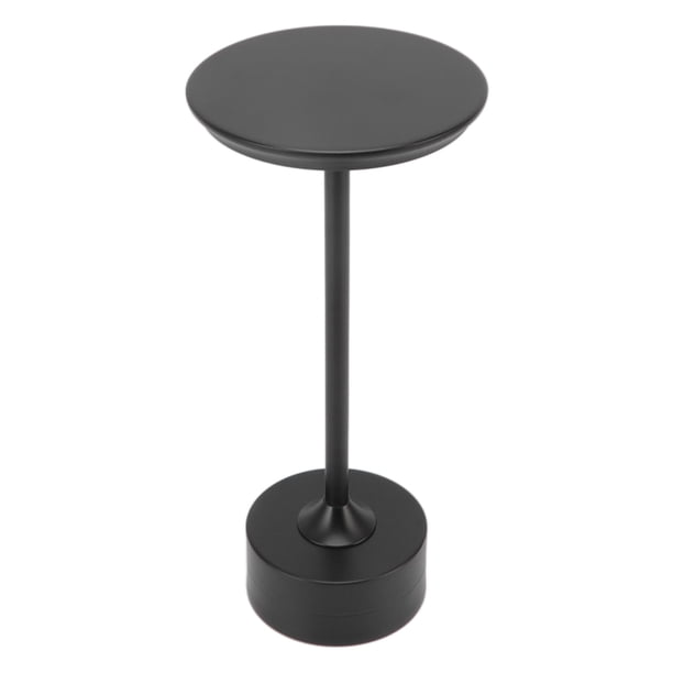 Lámpara de mesa inalámbrica recargable 2000 mAh 3 niveles de brillo portátil USB C LED lámpara de noche de metal negro