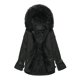 thumbnail image 5 of Parka con capucha de forro polar para mujer, chaquetas cálidas de invierno para exteriores, ropa de abrigo, 5 of 5