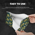 thumbnail image 3 of Goofa Sunflowers Pattern Triangle Square Tissue Box Cover, Modern PVC Leathe Facial Paper Holder,Decorative Holder/Organizer for Bathroom Vanity Countertop, 3 of 9