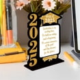 thumbnail image 4 of Graduation Table Decorations Class Of Wooden Table Sign Freestanding Centerpieces Table Toppers For High School College Prom Grad Party Supplies Graduation Decorations, 4 of 8