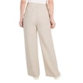 thumbnail image 3 of Hilary Radley Women's Wide Leg Crinkle Pants With Elasticwaistband (Tan, XL), 3 of 6