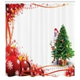 thumbnail image 3 of Ambesonne Santa Shower Curtain, Red Balls Tree, 69"Wx75"L, Multicolor, 3 of 3
