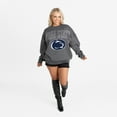 thumbnail image 3 of Women's Gameday Couture Charcoal Penn State Nittany Lions Oversized Rising Stars Premium Fleece Drop Shoulder Sweatshirt, 3 of 5