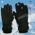 thumbnail image 2 of Fridja Girls Boys Snow Gloves Kids Ski Winter Gloves Waterproof Windproof Children Warm Gloves 6 up, 2 of 11