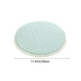 thumbnail image 4 of Summer Rattan Ice Silk Chair Cushion | Non-Slip Round Stool Cover | Nylon Spandex Material | 30cm Diameter | Gray, Pink, Green, Blue, 4 of 8