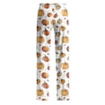 thumbnail image 5 of Halloween Pajama Pants for Women, Cute Funny Pumpkin Print Pajamas, Casual Elastic Waist Palazzo Pants Fall Pajamas, 5 of 5