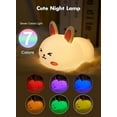 thumbnail image 3 of Minetom Night Light for Kids, Cute Silicone Puppy Night Light with 2 Levels of Brightness, 7 Colors Kawaii Touch Lamp for Bedroom, Girls and Boys, Toddler, Nursery, Baby Gifts, Rechargeable, 3 of 10
