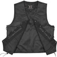 thumbnail image 5 of Defy Leather Motorbike Vest, Biker Style Vest - Jacket with Inner Pockets, Black, 6XL, 5 of 5