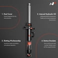 thumbnail image 3 of A-Premium Front Pair (2) Strut Assembly Compatible with BMW 320i 2013-2015, 328i 2012-2015, 335i 2012-2015, 328d 2015, 428i 2014-2015, 435i 2014-2015, 3 of 6