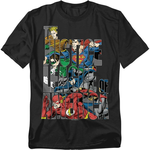 JLA T-Shirt Lettered League Unisex Graphic Tee For Men & Women