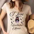 thumbnail image 4 of I Love Unsolicited Advice Skull with Glasses Funny T-Shirt for Women, Black, Size XL, 4 of 6