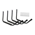 thumbnail image 1 of harper 4 Garage Storage Hooks, Wall Mounted, Large Shed, Display Hanger for Ladders And Black capped, 1 of 10