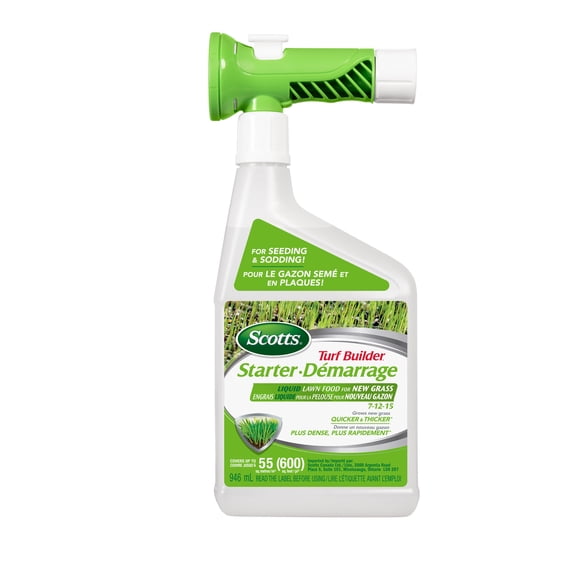 Scotts Liquid Turf Builder Starter Fertilizer 7-12-15 946ML/55m2