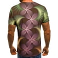 thumbnail image 4 of Lilgiuy Plus Size T-Shirts for Men Graphic Tops Spring and Summer Tee Casual Fashion Short-Sleeved 3D Geometric Printed Retro Shirt Blosue for Running Hiking Climbing(Pink,L), 4 of 4