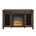 Manor Park Fireplace TV Stand for TVs up to 55", Dark Walnut