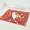 thumbnail image 2 of Colorful Dinosaur Red Pattern Blanket,Comfortable Soft Lamb Wool Throw Blanket,All Season,Warm Lightweight Blankets for Sofa Bed Couch Living Room Chair,30"x40", 2 of 4