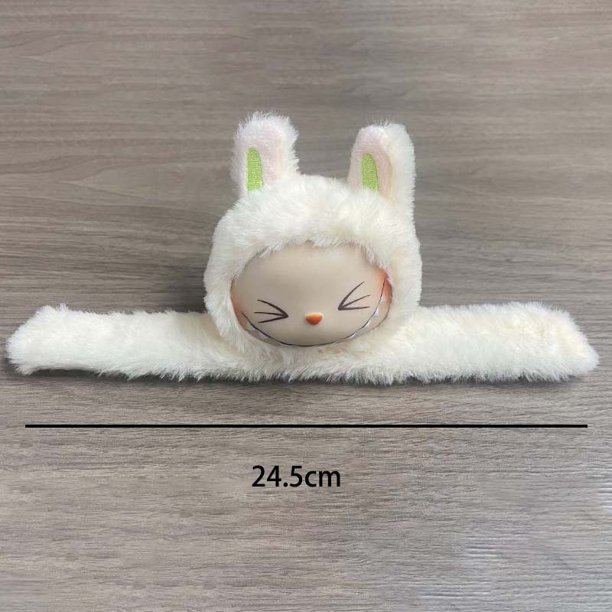 LABUBU bolsa ciega Animal Slap Snap Wrap pulsera de peluche Animal relleno Kawaii labubu anillo de mano pulsera chico juguetes Divertidos