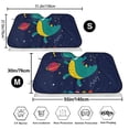 thumbnail image 3 of Uemuo Dinosau Space Explorer Pattern Accordion Car Windshield Sun Shade, Foldable Reflective Sun Visor for Car, Reflector Windshield Sunshade-Small, 3 of 7