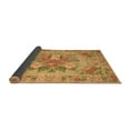 thumbnail image 2 of Ahgly Company Indoor Square Medallion Brown French Area Rugs, 3' Square, 2 of 4