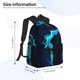 thumbnail image 2 of Disketp Blue Marble And Gold Mochila Ligera Clásica con Múltiples Bolsillos, Mochila Casual para Hombre y Mujer, Ideal para Escuela, Trabajo y Viajes, 2 of 6