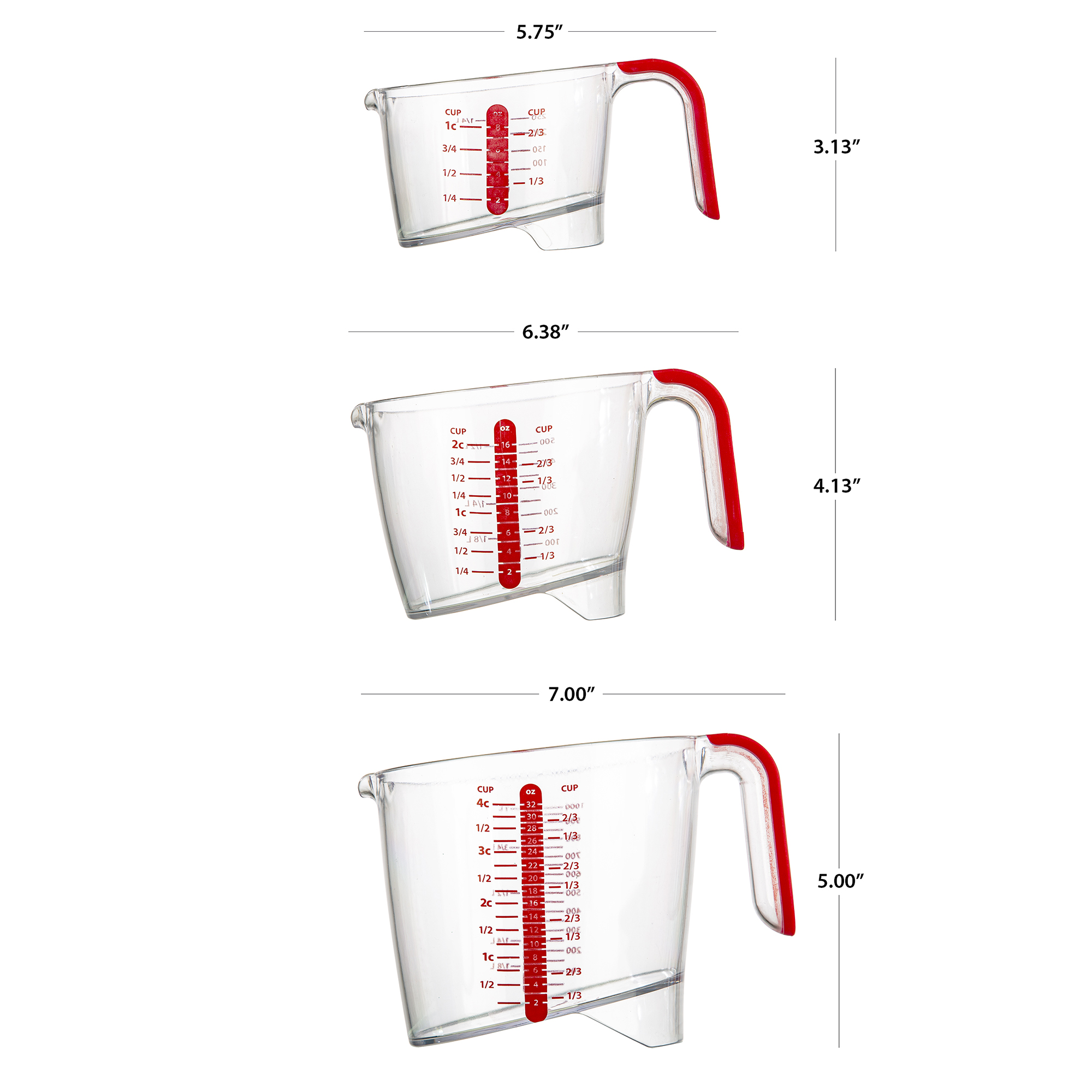 PrepSolutions 3-Piece Liquid Measuring Cup Set photo 6