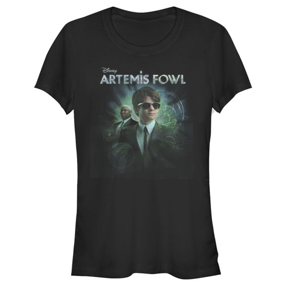 Junior's Disney Artemis Fowl Domovoi Glow  Graphic Tee Black Large