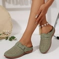 thumbnail image 2 of YLYL Mules for Women with Adjustable Hook Loop Slip on Wedge Heel Arch Support Lightweight Breathable Walking Clogs, 2 of 5