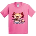 thumbnail image 3 of Inktastic Funny Axolotl Ramen Lover Youth T-Shirt, 3 of 5