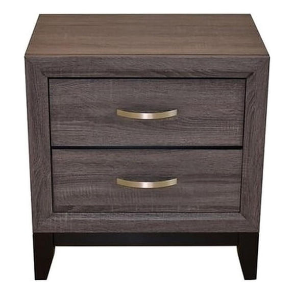 Sierra Contemporary Night stand Made with Wood in Gray