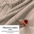 thumbnail image 4 of AIGIA Club Chair Covers Slipcover 1Piece Leaf Jacquard Stretch Tub Chair Cover Barrel Chair Covers Couch Furniture Protector, 4 of 10