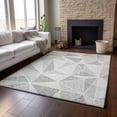 thumbnail image 6 of Addison Rugs Mayfield Washable Transitional Geometric Taupe Rectangle Rug, 9' x 12', 6 of 6