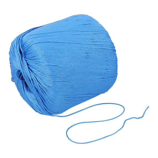 HORIALENCE Fournitures de Tricot 1 Rouleau Cordon de Coton Bleu Durable et Non Décolorant