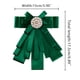 thumbnail image 3 of Corbata De Moño Pre-Atado Allegra K Color Sólido Nudo De Proa Para Mujer Verde Oscuro One Size, 3 of 5