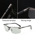 thumbnail image 3 of Huanledash Polarized Sunglasses Burden-Free Comfortable Wearing Smart Discoloration Handsome Men Sun Glasses for Outdoor, 3 of 8
