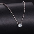 thumbnail image 2 of Collar de Moissanita Brillante de 0.5ct de Plata Esterlina 925, 2 of 9