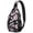 Artistic, variant on Colorful Ice Cream Dessert Pattern Multipurpose Crossbody Sling Bag Lightweight Durable Fashionable Appearance