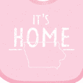 thumbnail image 4 of Inktastic It's Home- State of Iowa Outline Distressed Text Boys or Girls Baby Bib, 4 of 4