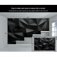thumbnail image 4 of 3D Black Geometric Wall Mural, Triangle Geometric Murals For Living Room, Classic Black Large Wall Murals, Solid Geometry Hd Photo 197"W x 118"H (Not Peel and Stick), 4 of 6