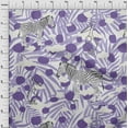 thumbnail image 4 of oneOone Polyester Spandex Medium Purple Fabric Tropical Animal With Plam Leaf Quilting Supplies Print Sewing Fabric By The Yard 56 Inch Wide, 4 of 4